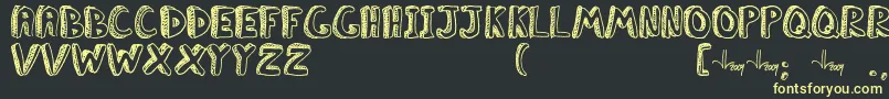 ClassboreddomJl Font – Yellow Fonts on Black Background