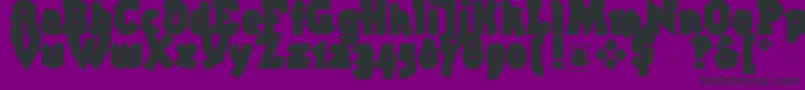 Bigbroken Font – Black Fonts on Purple Background