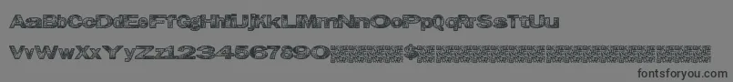 Grungekids Font – Black Fonts on Gray Background