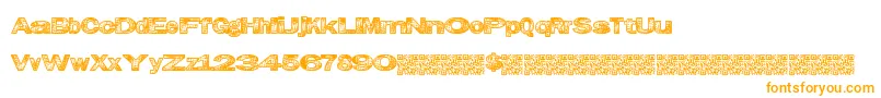 Grungekids Font – Orange Fonts on White Background