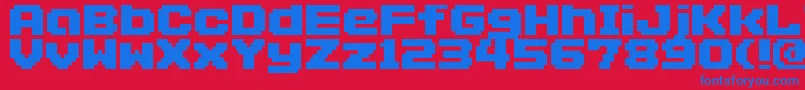 フォントAddlgbitmap09 – 赤い背景に青い文字