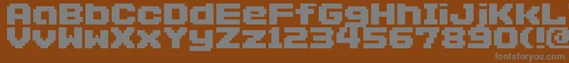 Шрифт Addlgbitmap09 – серые шрифты на коричневом фоне
