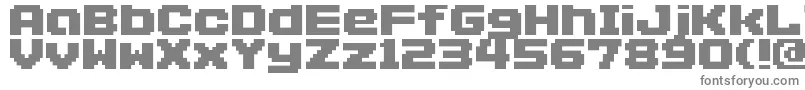 Шрифт Addlgbitmap09 – серые шрифты на белом фоне