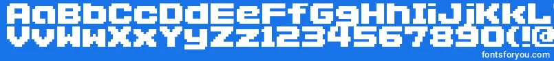 フォントAddlgbitmap09 – 青い背景に白い文字