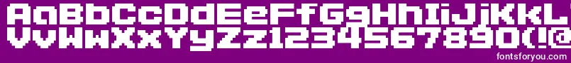 フォントAddlgbitmap09 – 紫の背景に白い文字