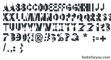 Kandinsky font – distorted Fonts