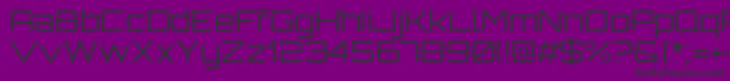 OrbitronRegular-Schriftart – Schwarze Schriften auf violettem Hintergrund
