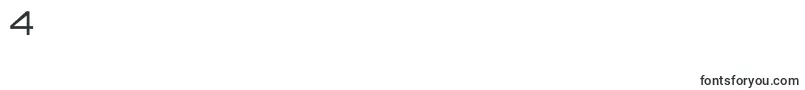 フォントOrbitronRegular – フォント数字4