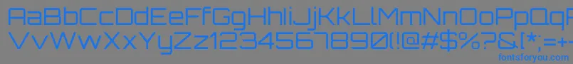 OrbitronRegular Font – Blue Fonts on Gray Background