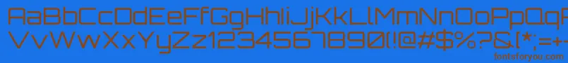 Police OrbitronRegular – polices brunes sur fond bleu