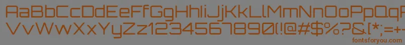 Czcionka OrbitronRegular – brązowe czcionki na szarym tle