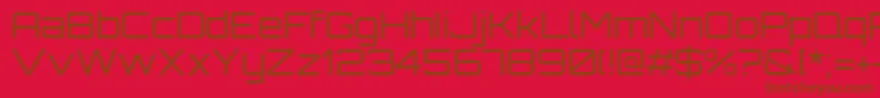 OrbitronRegular Font – Brown Fonts on Red Background