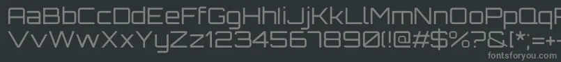 OrbitronRegular Font – Gray Fonts on Black Background