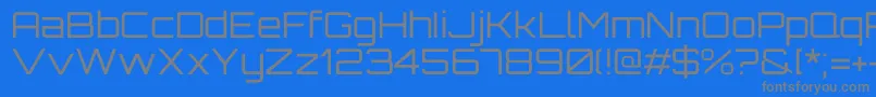 OrbitronRegular Font – Gray Fonts on Blue Background