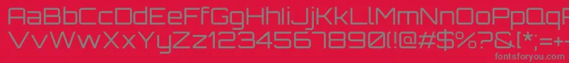 OrbitronRegular Font – Gray Fonts on Red Background