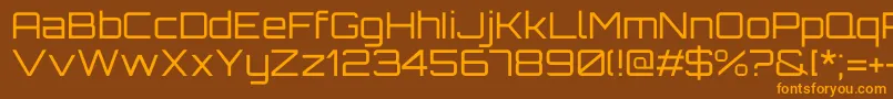 fuente OrbitronRegular – Fuentes Naranjas Sobre Fondo Marrón