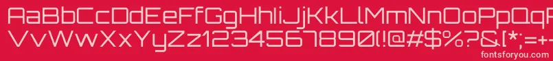 OrbitronRegular Font – Pink Fonts on Red Background