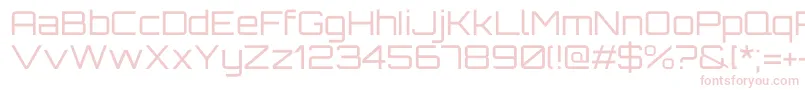 OrbitronRegular-Schriftart – Rosa Schriften auf weißem Hintergrund