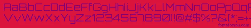 OrbitronRegular Font – Purple Fonts on Red Background