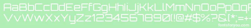 OrbitronRegular Font – White Fonts on Green Background