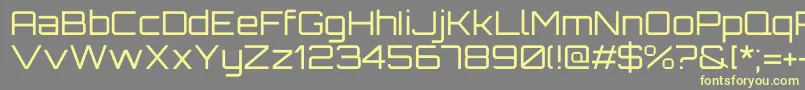 OrbitronRegular Font – Yellow Fonts on Gray Background
