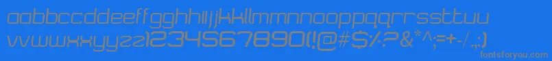 Logostile Font – Gray Fonts on Blue Background