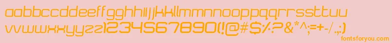Logostile Font – Orange Fonts on Pink Background