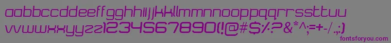 Шрифт Logostile – фиолетовые шрифты на сером фоне