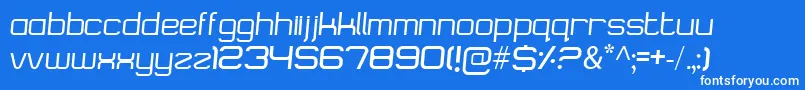 Logostile Font – White Fonts on Blue Background
