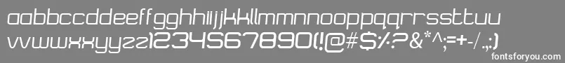Logostile-fontti – valkoiset fontit harmaalla taustalla