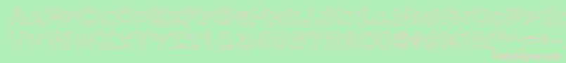 CassidyRegular Font – Pink Fonts on Green Background