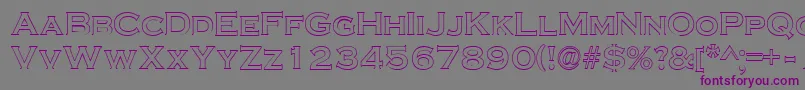 CassidyRegular Font – Purple Fonts on Gray Background