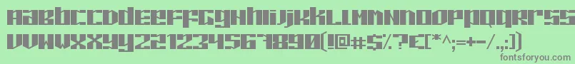 PilotonG Font – Gray Fonts on Green Background