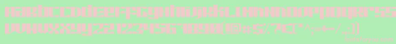 PilotonG Font – Pink Fonts on Green Background