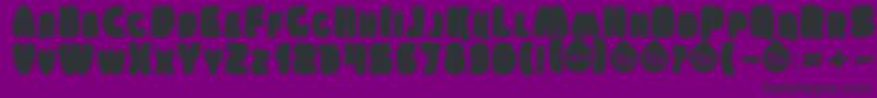 Шрифт SumkinFreetypeMrfrukta2010 – чёрные шрифты на фиолетовом фоне