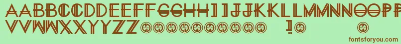 Шрифт EternitynowRegular – коричневые шрифты на зелёном фоне