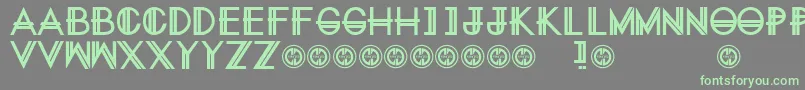 EternitynowRegular-Schriftart – Grüne Schriften auf grauem Hintergrund