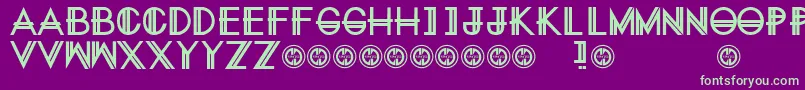 Шрифт EternitynowRegular – зелёные шрифты на фиолетовом фоне