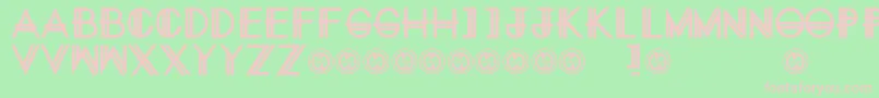 fuente EternitynowRegular – Fuentes Rosadas Sobre Fondo Verde