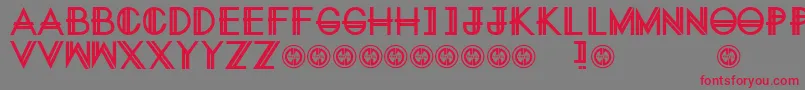 EternitynowRegular Font – Red Fonts on Gray Background