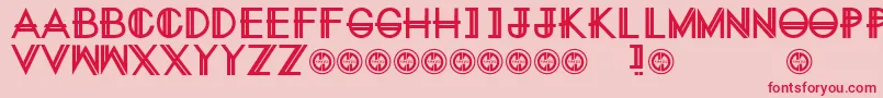 EternitynowRegular Font – Red Fonts on Pink Background
