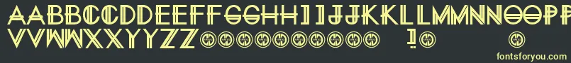 EternitynowRegular Font – Yellow Fonts on Black Background