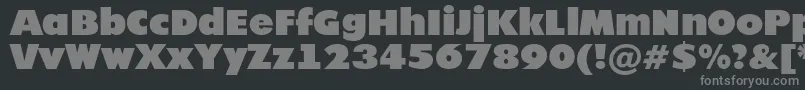 Futur20 Font – Gray Fonts on Black Background