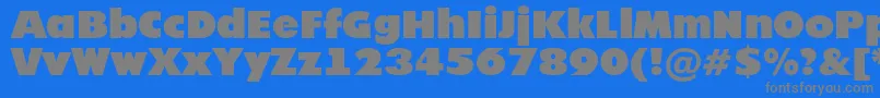 Futur20 Font – Gray Fonts on Blue Background