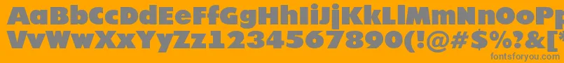 Шрифт Futur20 – серые шрифты на оранжевом фоне