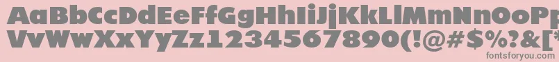 Futur20 Font – Gray Fonts on Pink Background