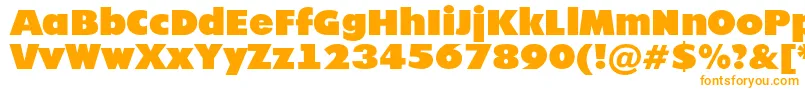 Futur20 Font – Orange Fonts on White Background