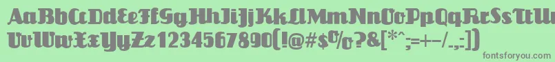 LouisianneBlack Font – Gray Fonts on Green Background