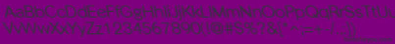 PhinsterleftyRegular Font – Black Fonts on Purple Background