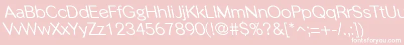 PhinsterleftyRegular Font – White Fonts on Pink Background